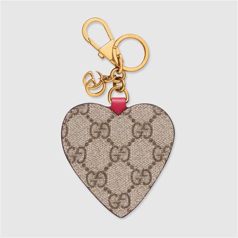 gucci heart pouch chain|gucci keyrings for women.